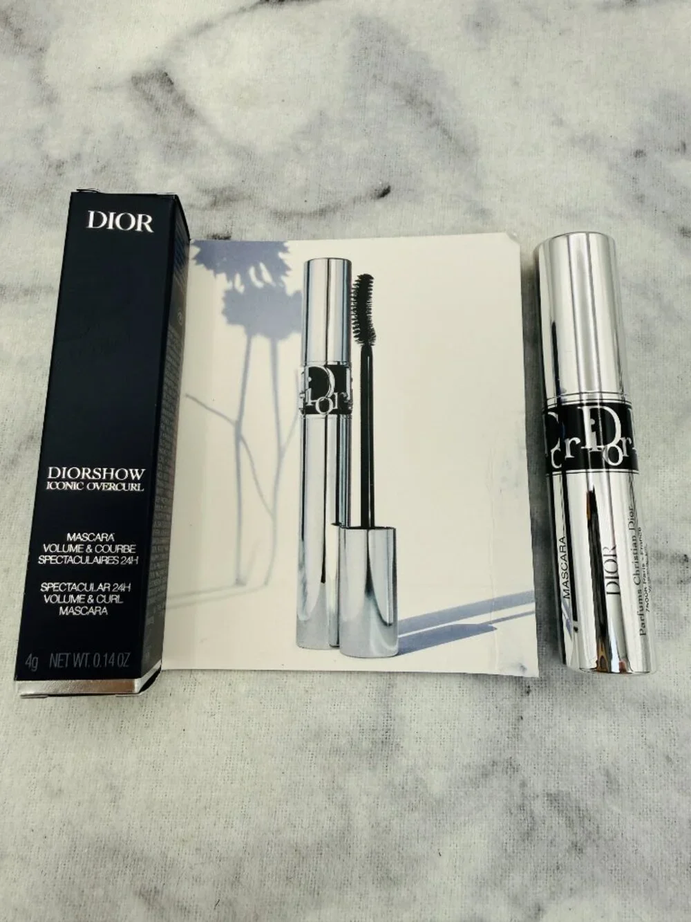 DIOR Beauty Gift Set-DIORSHOW Iconic Overcurl Mascara 090 Noir Black-2pc-BOX-NEW